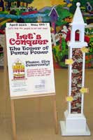 The Tower of Penny Power on display